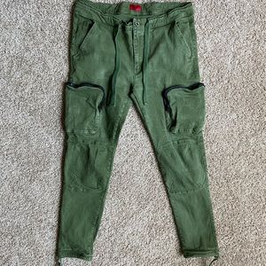 Killion Olive Green Cargo Twill Pants 34